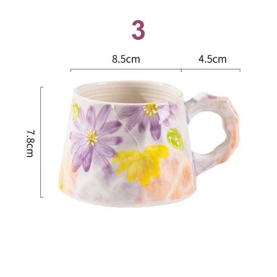 Floral Porcelain Mug 380 ml